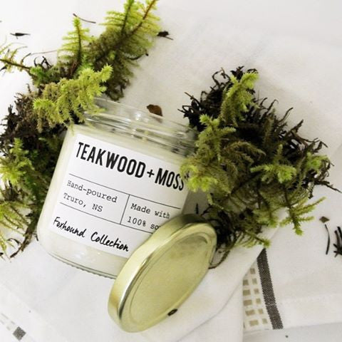 foxhound collection teakwood + moss soy candle