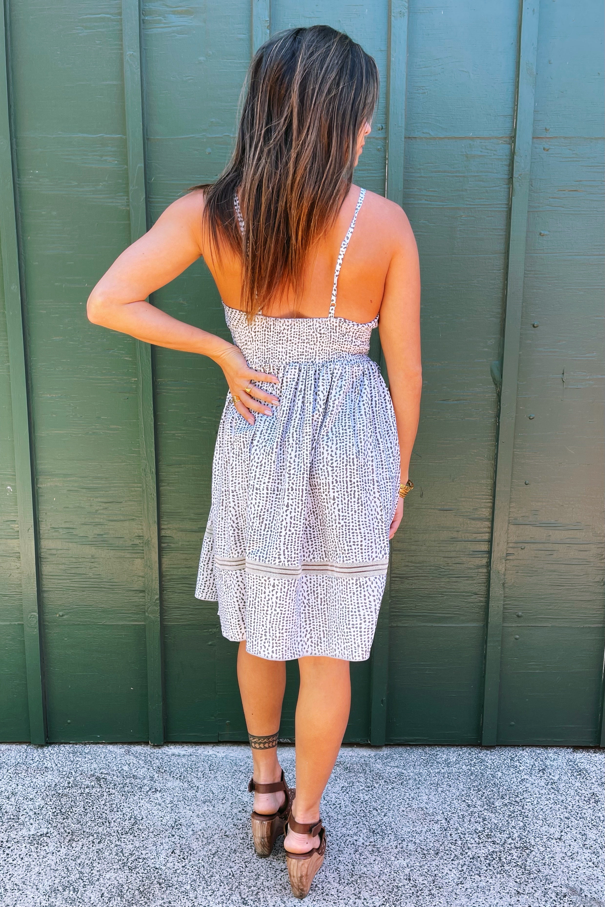 Parker Dress / Freckle Charcoal