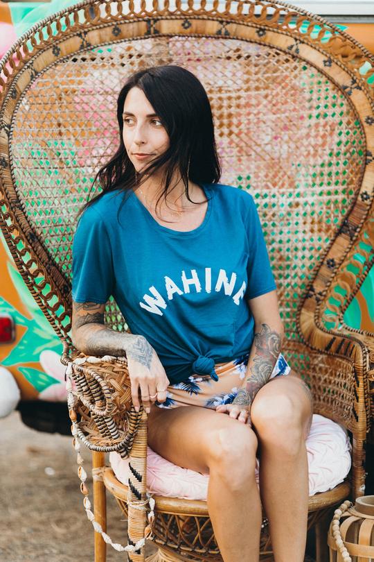 Wahine Tee / Blue Hawai'i