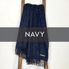 Alpaca Classic Soul Collection Mari Blanket in Navy