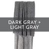 Suri Alpaca Double-Faced Dark Gray + Light Gray Blanket