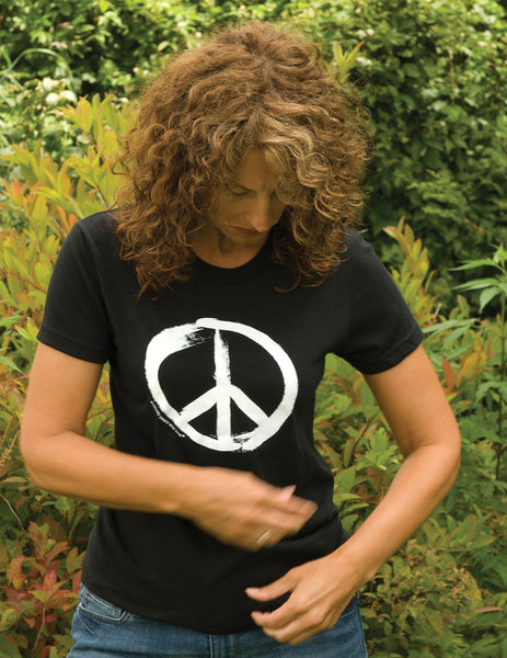 peace sign t shirt women's