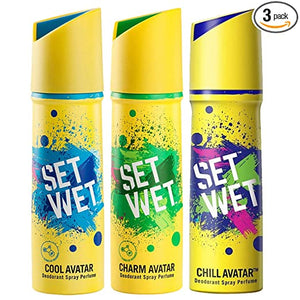 Set Wet Deodorant Spray Perfume, 150ml (Cool, Charm and Chill ...