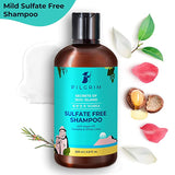 Pilgrim Mild Sulphate Free Shampoo (Argan Oil) For Dry Frizzy Hair, Men and Women, No Sulphate No Paraben, Korean Beauty Secrets (Shampoo)