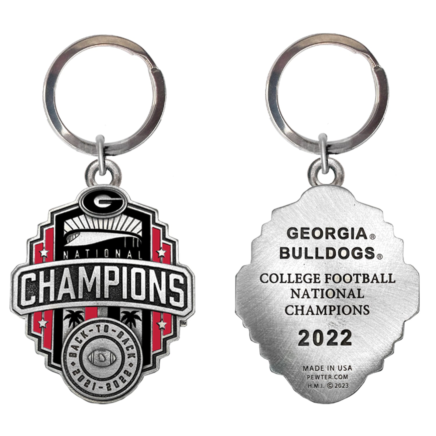 Hampshire Pewter Bulldog Keychain