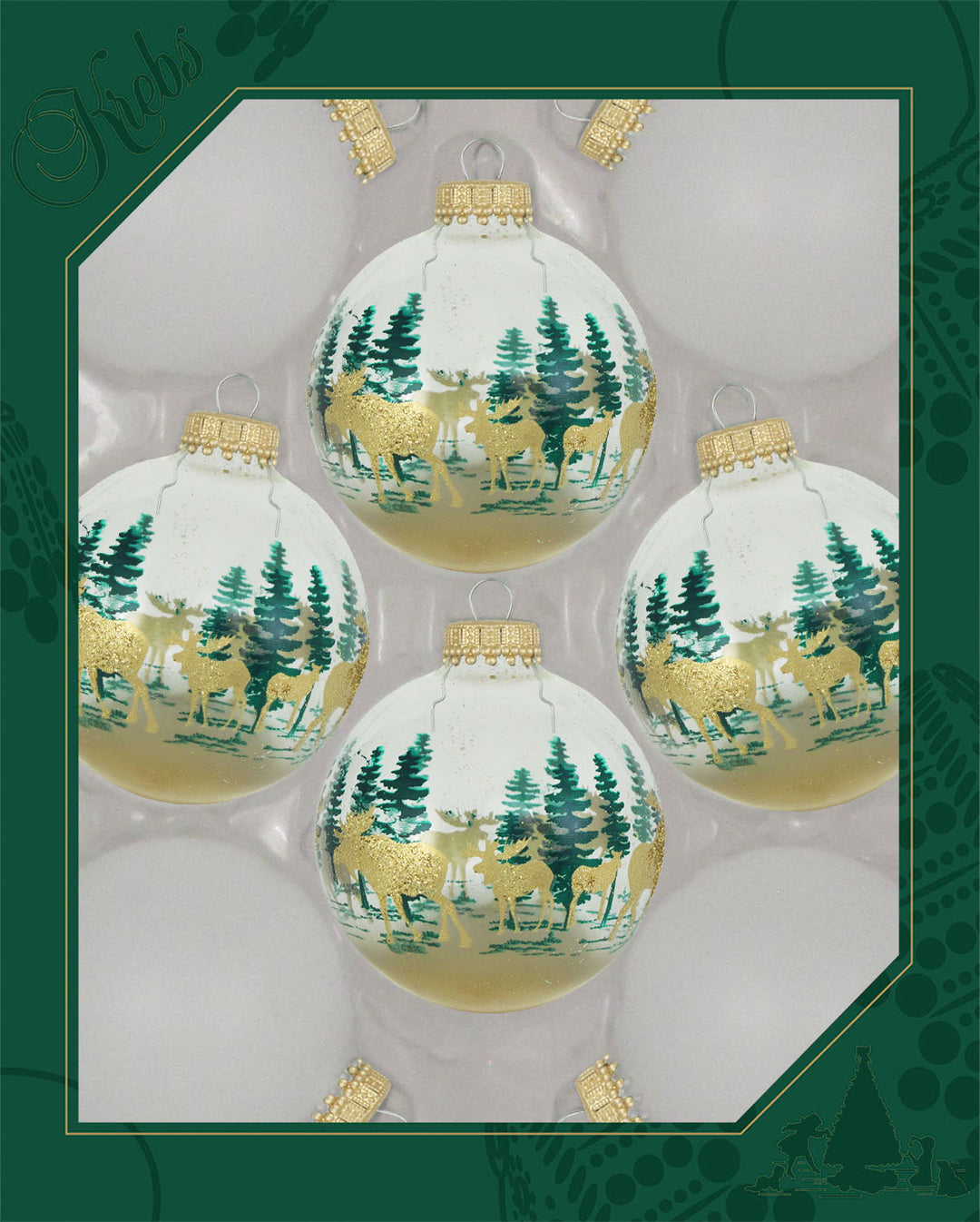 3 (76mm) Glass Disc Ornaments, Clear with Silver Crown Caps, 3/Box, 2 –  Christmas by Krebs Wholesale