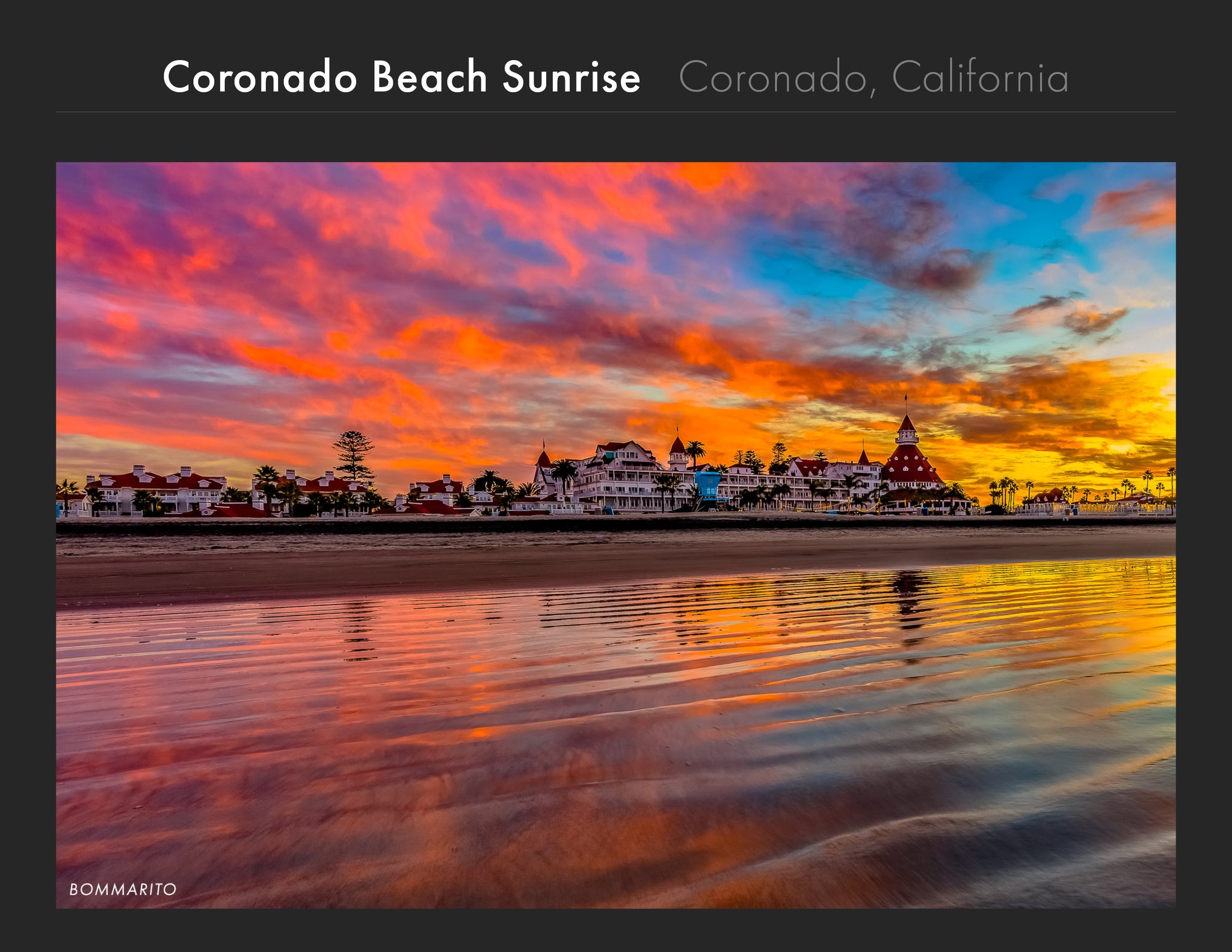 Coronado Beach Art, Bommarito Art Prints, San Diego Art Prints