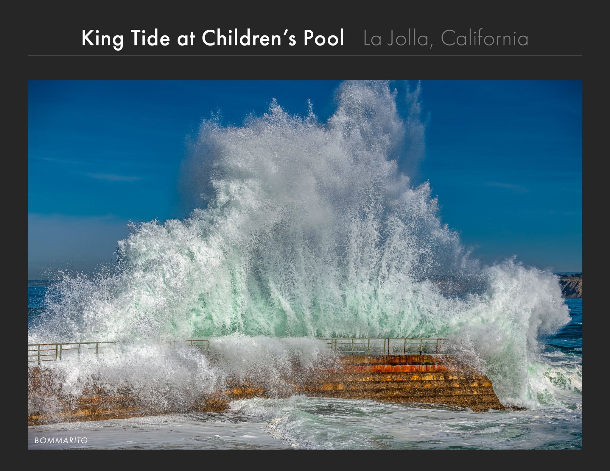 King Tide at Children's Pool Art, Bommarito Art Prints, San Diego Art Prints