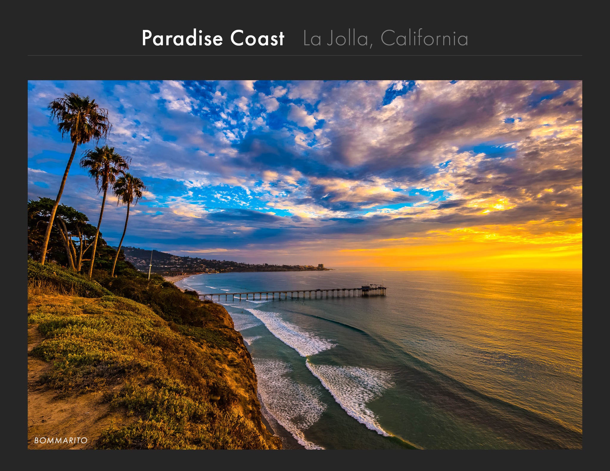 Scripps Pier La Jolla Shores Art, Bommarito Art Prints, San Diego Art Prints