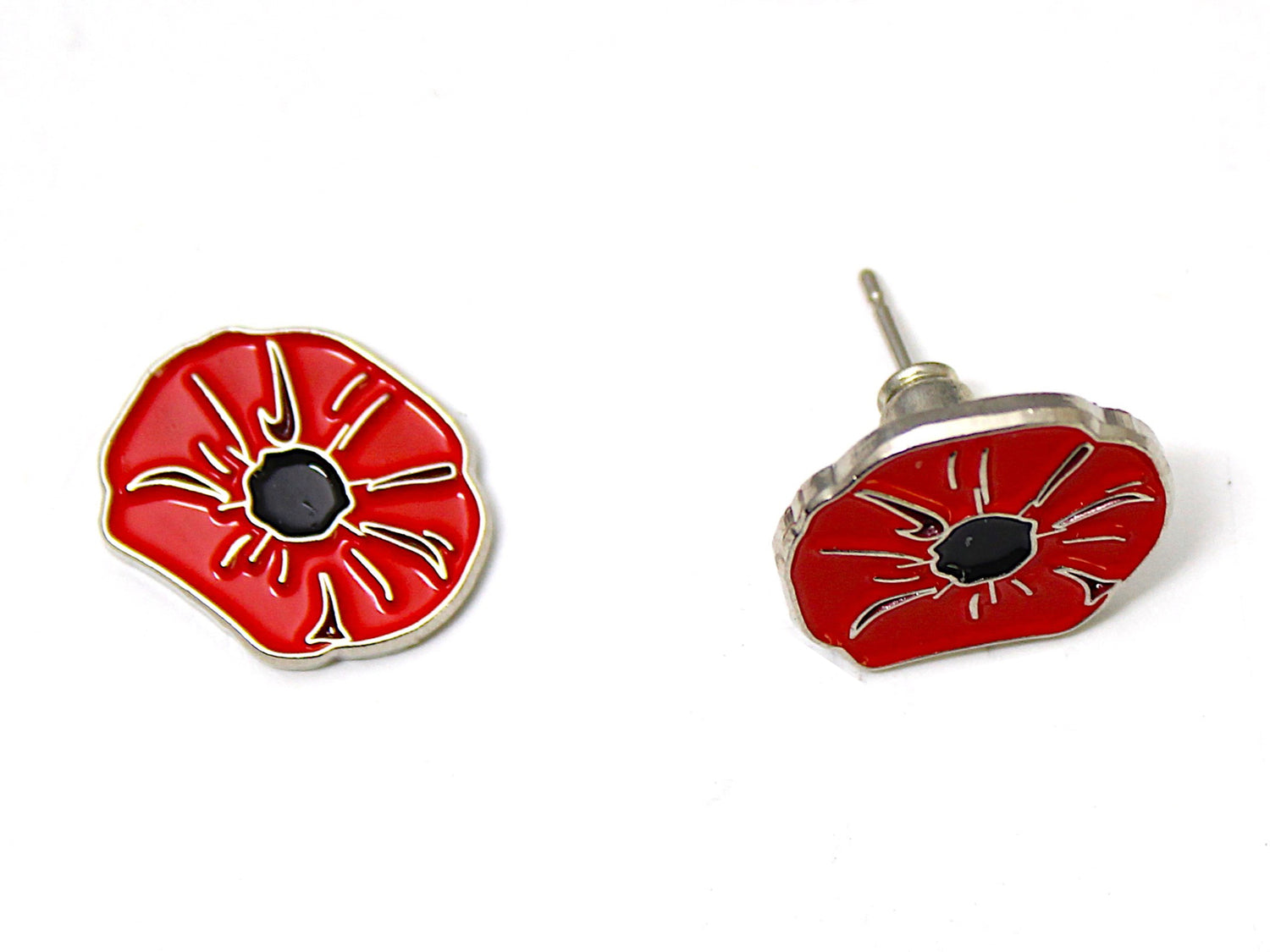 poppy earrings studs