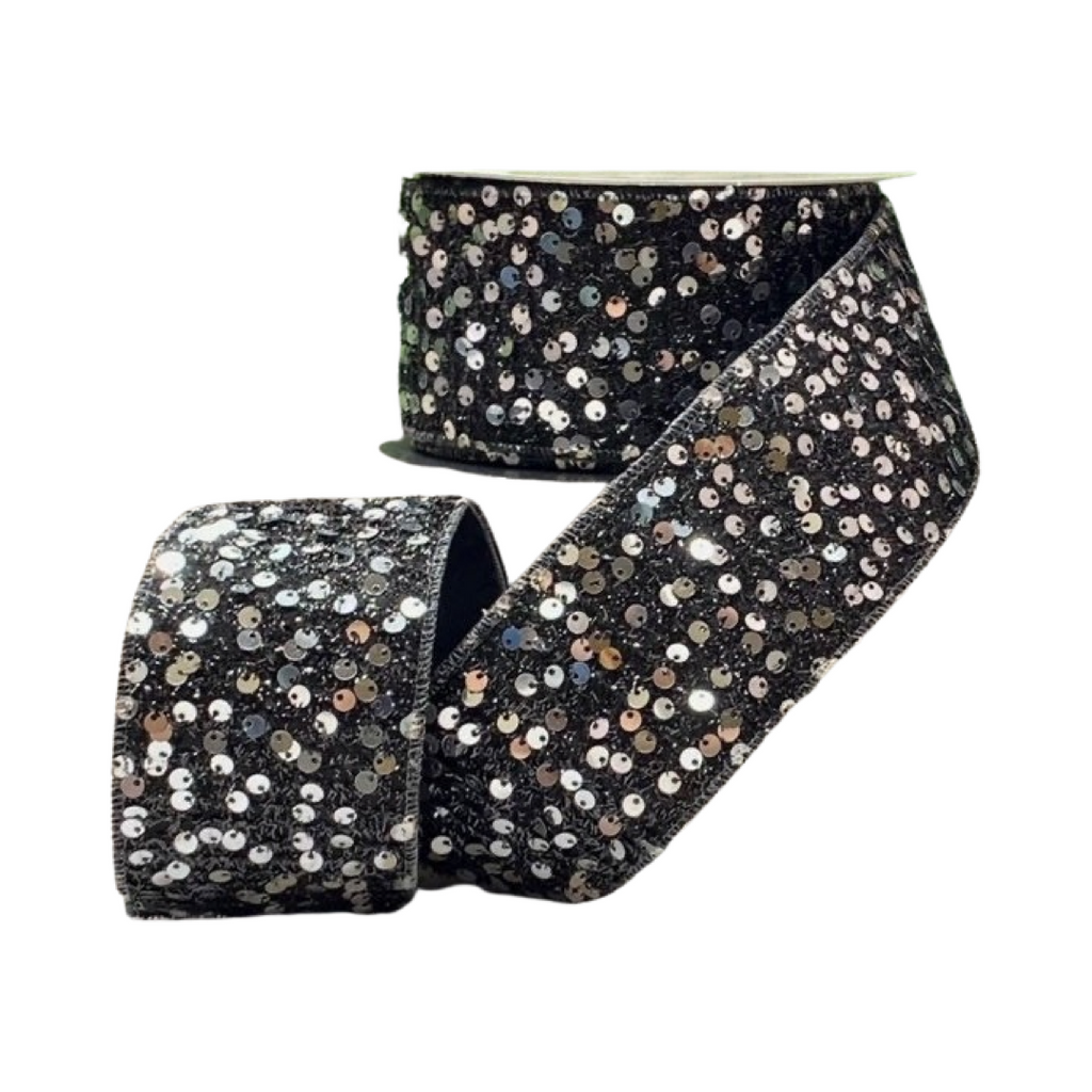 6 x 10 Yd Black Lace Ribbon [LS151-89] - $9.99 