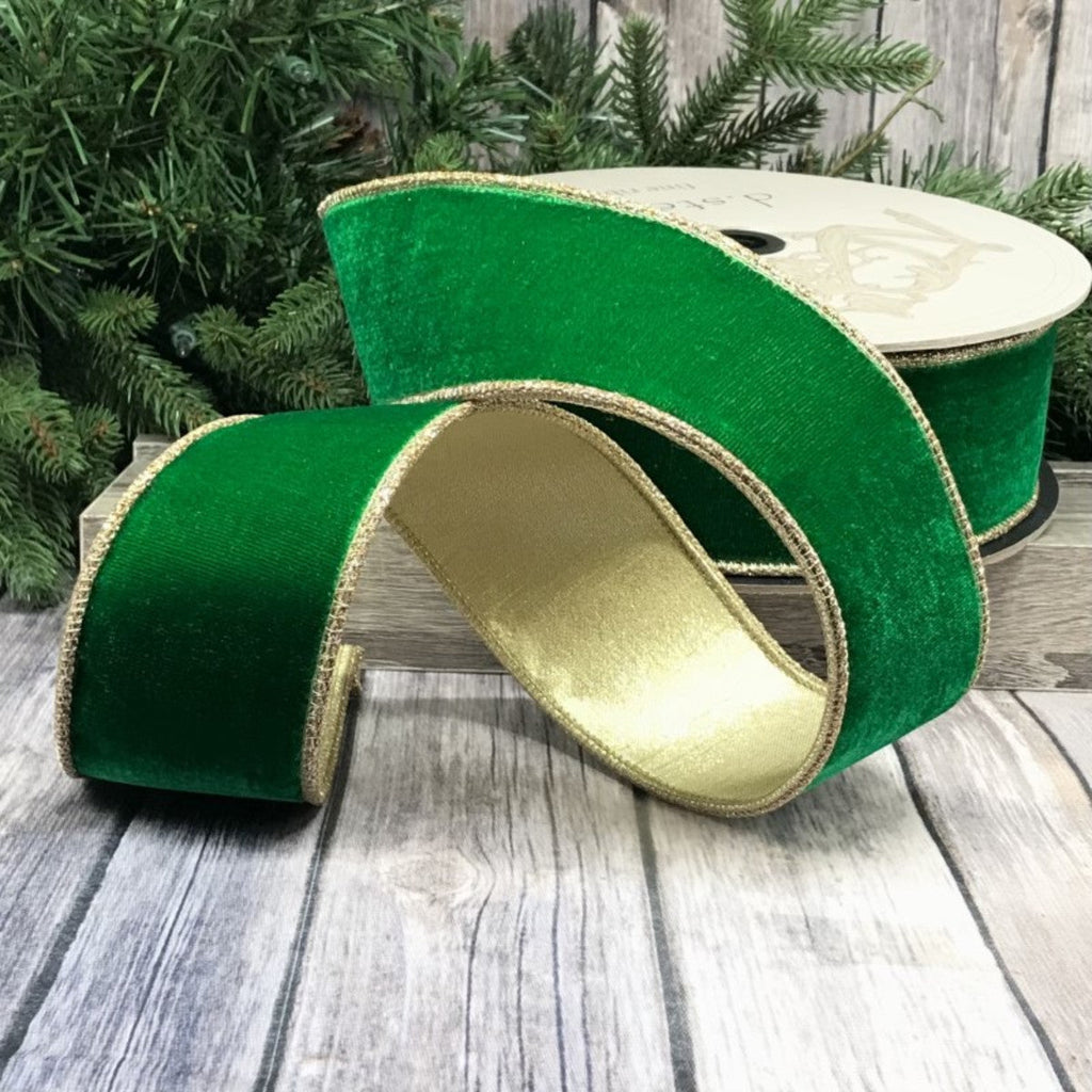 Green Dots Velvet Ribbon, 4 X 10YD – Miss Cayce's Wonderland