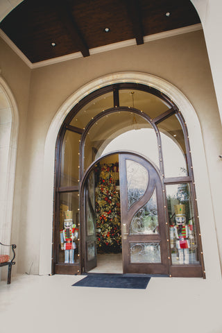 Christmas Grand Entryway Red, Gold, Cream and Platinum Christmas