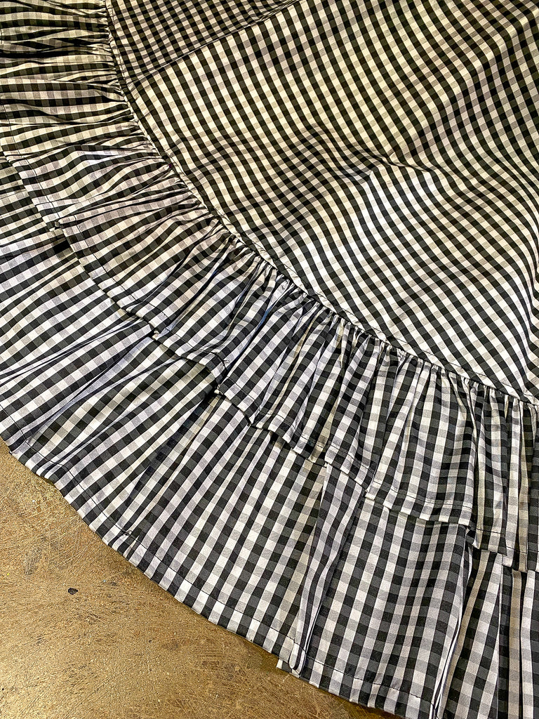 Black and White Check Tree Skirt – Miss Cayce's Wonderland