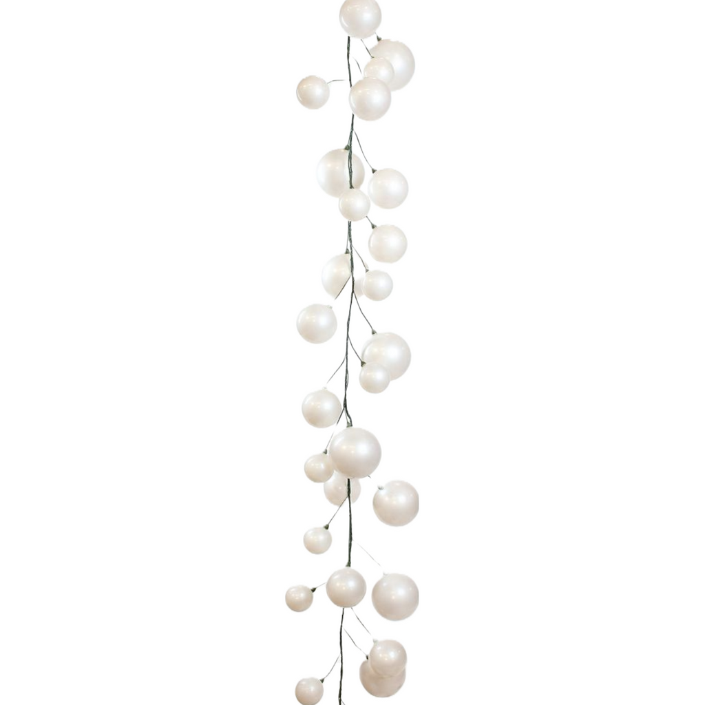 10' Iridescent Ornament Garland – Blanc Box