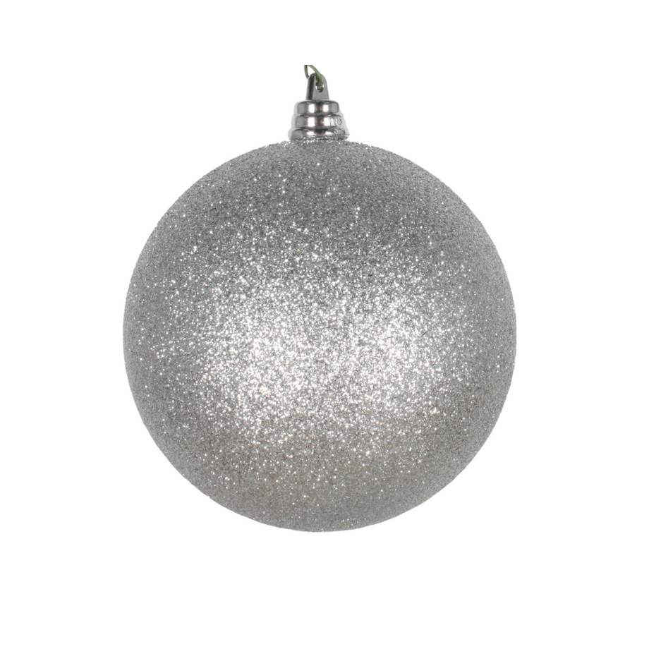 Glitter Metal Antique Bell Ornament - Silver - Piper Classics