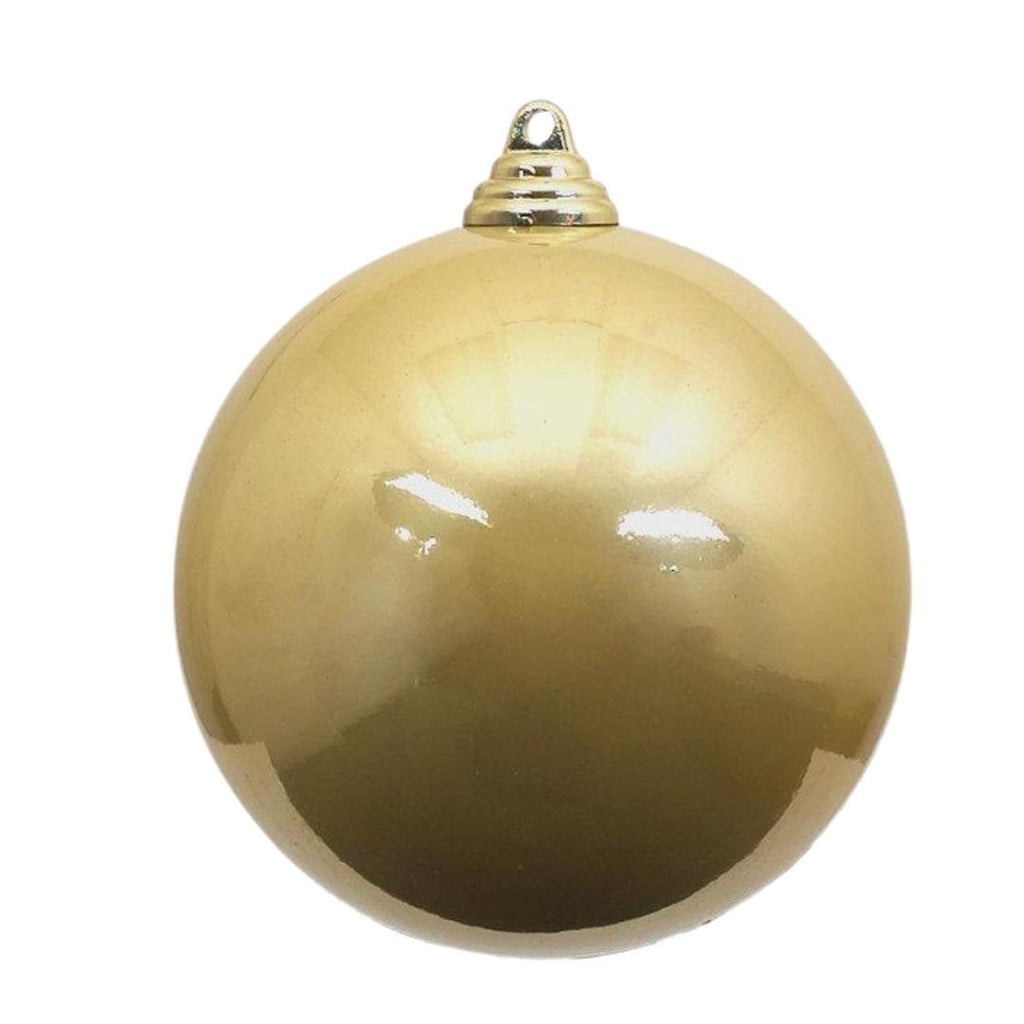 100MM Plastic Ball Ornament: Candy Apple Gold (Set of 4) [157091] 