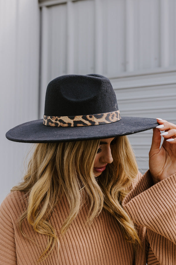 What's The Scoop Felt Hat In Black • Impressions Online Boutique