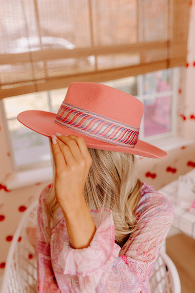 Leather Hat Bands Fuchsia & Pink