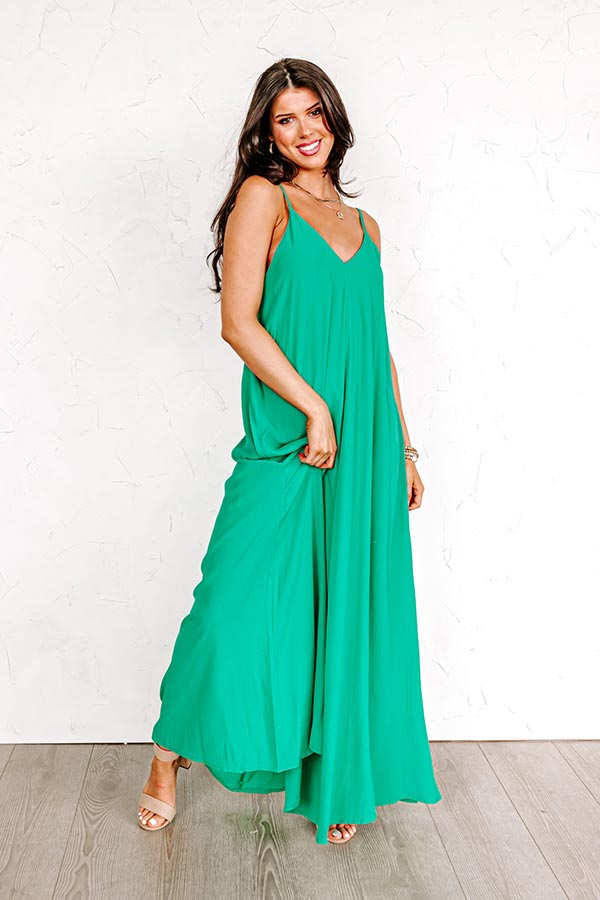 organiseren personeel mini Easy On Me Maxi In Green • Impressions Online Boutique