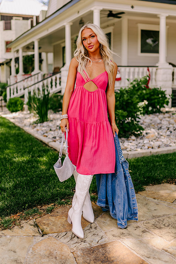 Having A Blast Babydoll Dress In Hot Pink • Impressions Online Boutique
