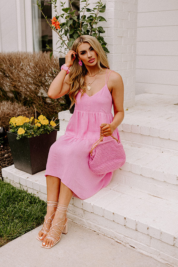 Lucky Day Babydoll Dress In Pink • Impressions Online Boutique