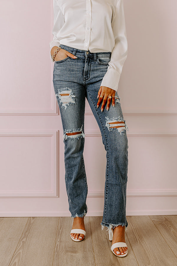 Judy Blue The Alexa Midrise Distressed Jean