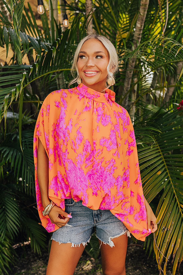 Vibrant Vibes Top In  Orange