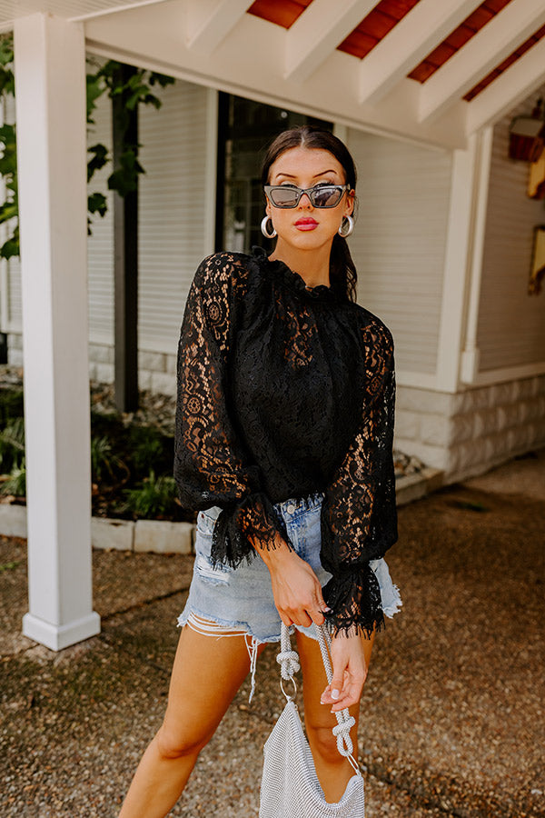 Lovestruck Babe Lace Top in Black • Impressions Online Boutique