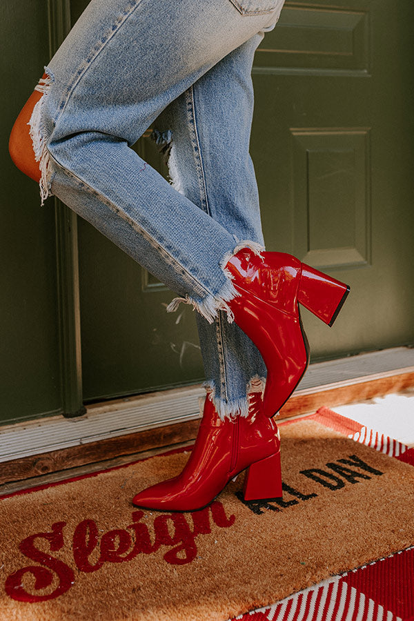 Jose Saenz 4364-NP Patent Red Leather Ankle Boot – Mavis & Mick - Women  Fashion & Shoes