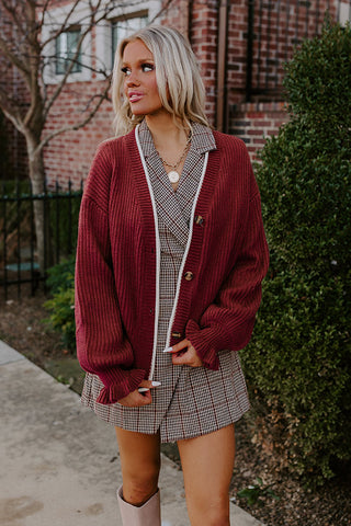 Pair With A Smile Crop Sweater in Hot Pink