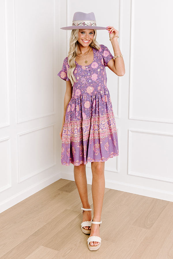 English Garden Floral Mini Dress • Impressions Online Boutique