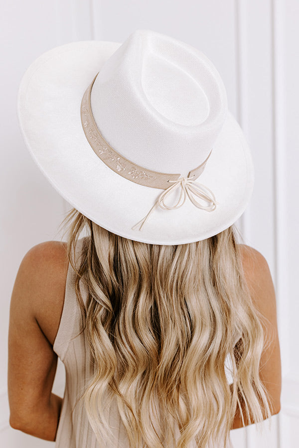 Sweet Smile Faux Suede Fedora