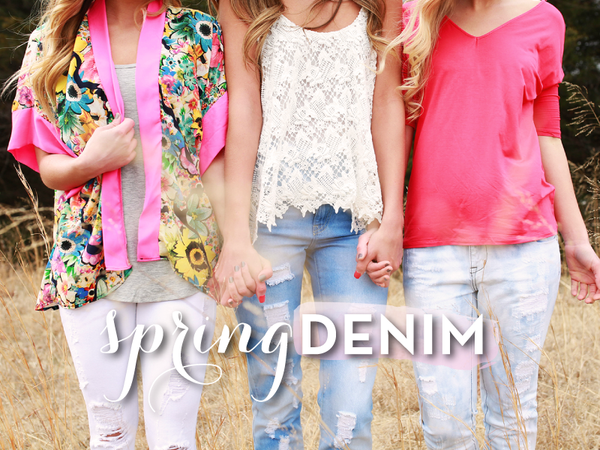 denim with spring outfits