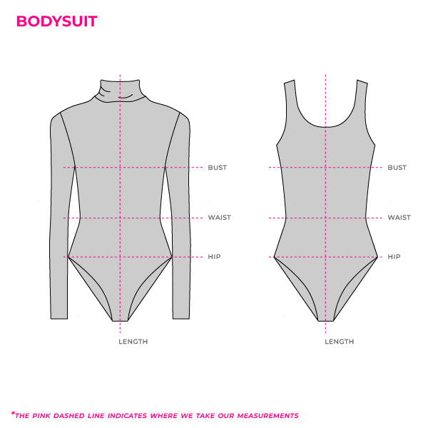 How we measure bodysuits