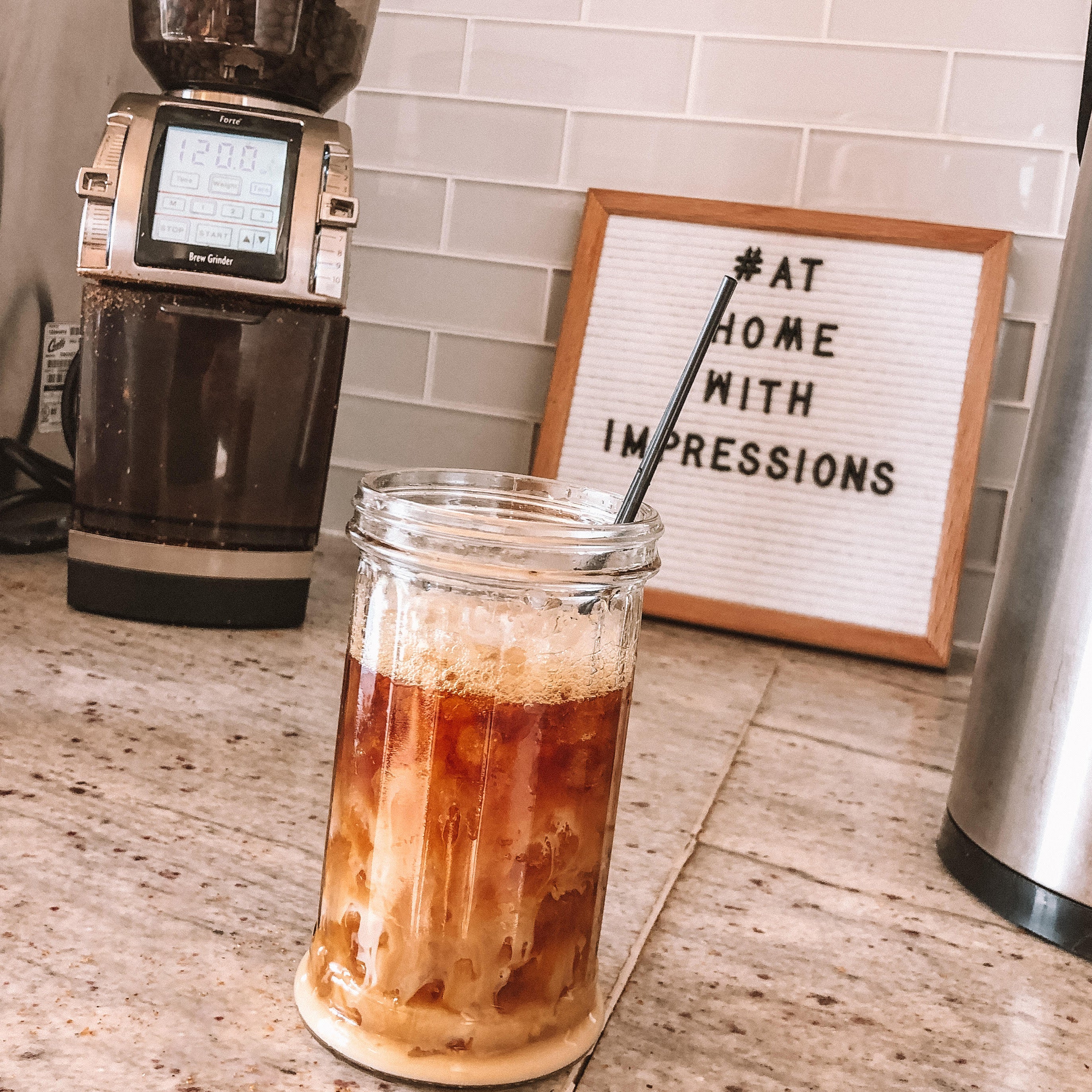 Cup of Iced Coffee at Home