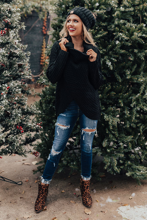 Sweeter Than Cider Sweater in Black • Impressions Online Boutique