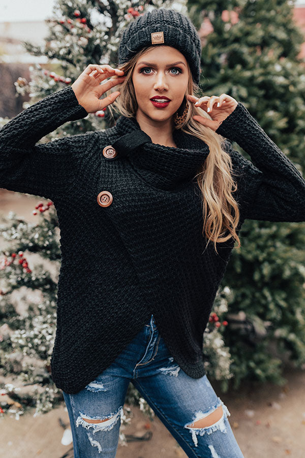 Sweeter Than Cider Sweater in Black • Impressions Online Boutique