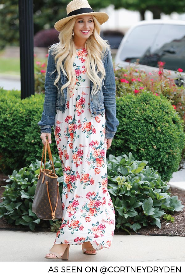 The Scarlett Empire Maxi In Brunching Babe Floral • Impressions Online ...