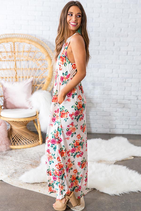 The Scarlett Empire Maxi In Brunching Babe Floral • Impressions Online ...