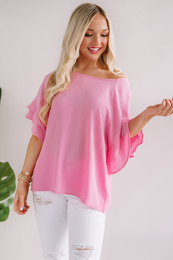 Parisian Vacation Shift Top in Pink • Impressions Online Boutique