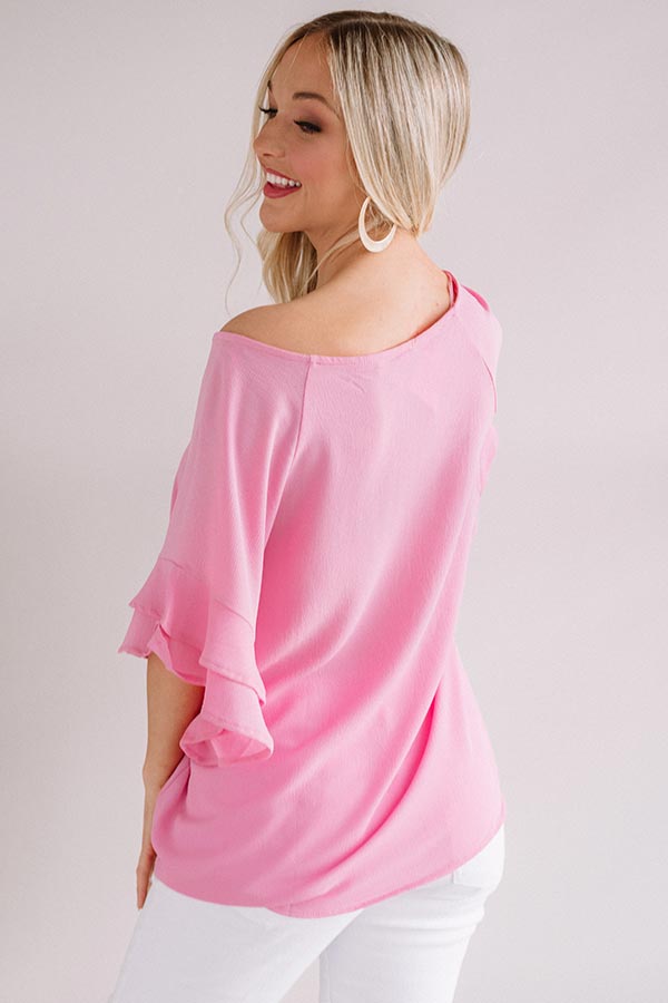 Parisian Vacation Shift Top in Pink • Impressions Online Boutique