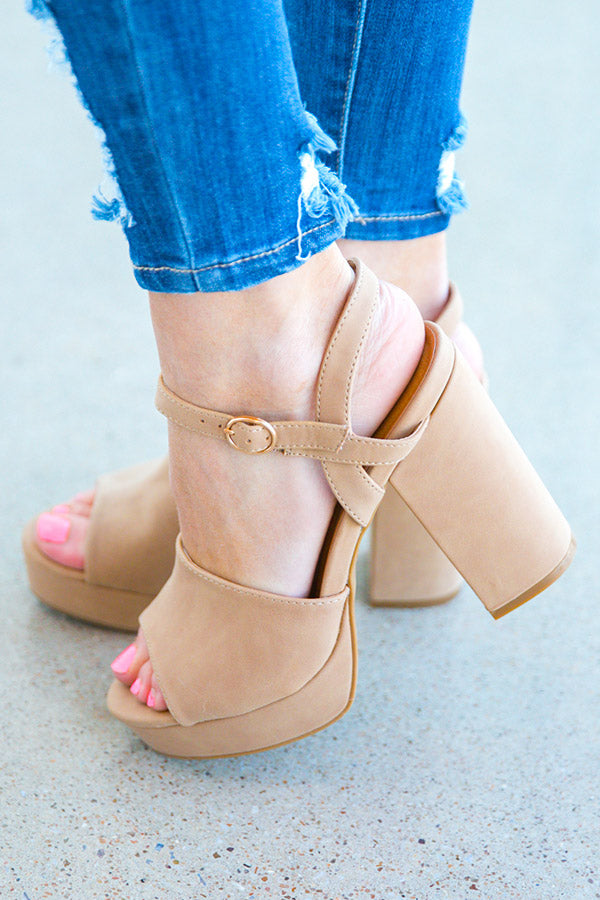 Beverly Hills Hottie Heel in Khaki