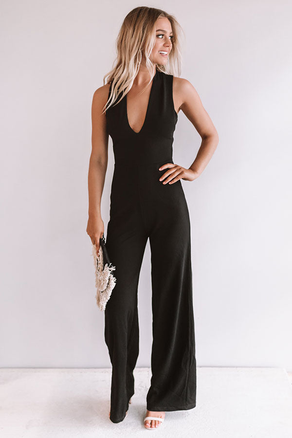 Live From The Red Carpet Jumpsuit in Black • Impressions Online Boutique