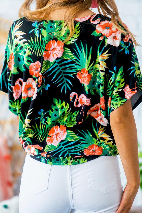 Flamingo Friendly Shift Top • Impressions Online Boutique