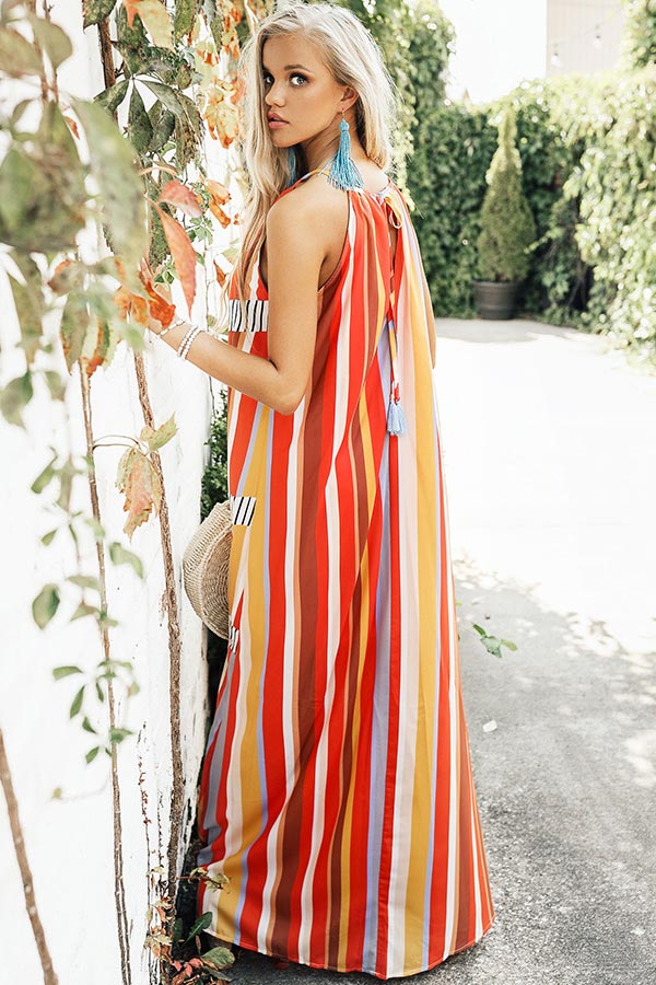 Party In Key Largo Maxi In Tangerine • Impressions Online Boutique