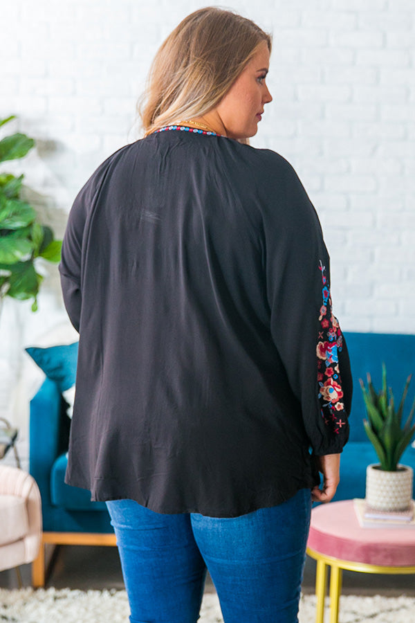 Happy Hour Countdown Embroidered Shift Tunic • Impressions Online Boutique