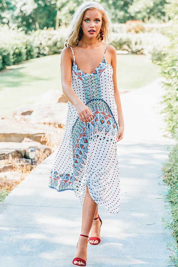 Spanish Coast Midi Dress • Impressions Online Boutique