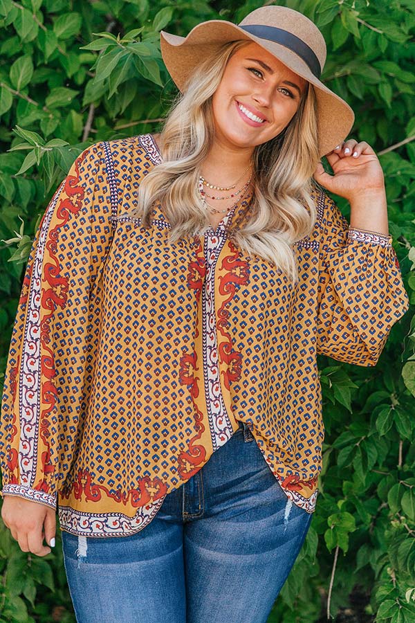 Well Traveled Shift Top in Mustard • Impressions Online Boutique