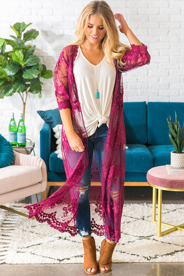 Love And Luxury Lace Duster • Impressions Online Boutique